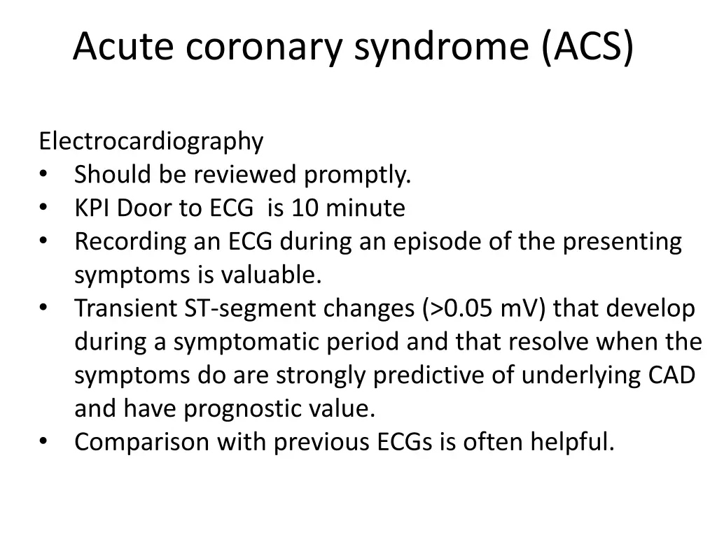 acute coronary syndrome acs 14