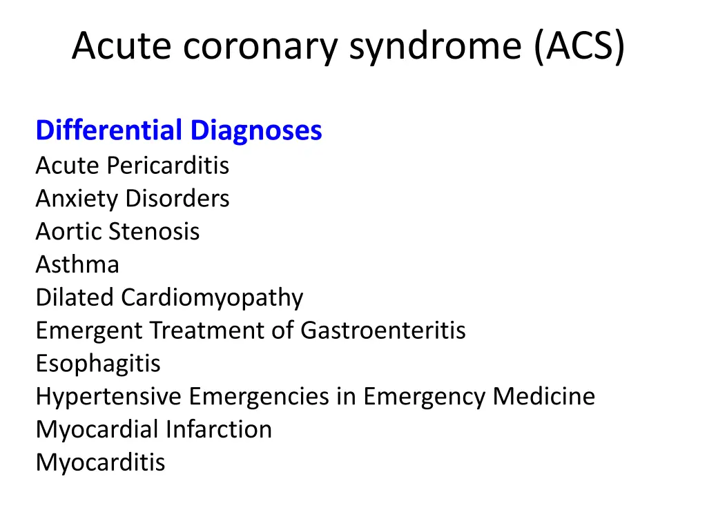 acute coronary syndrome acs 8