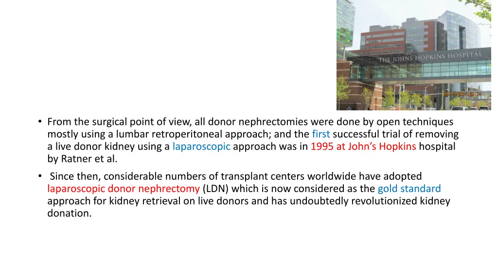 from the surgical point of view all donor