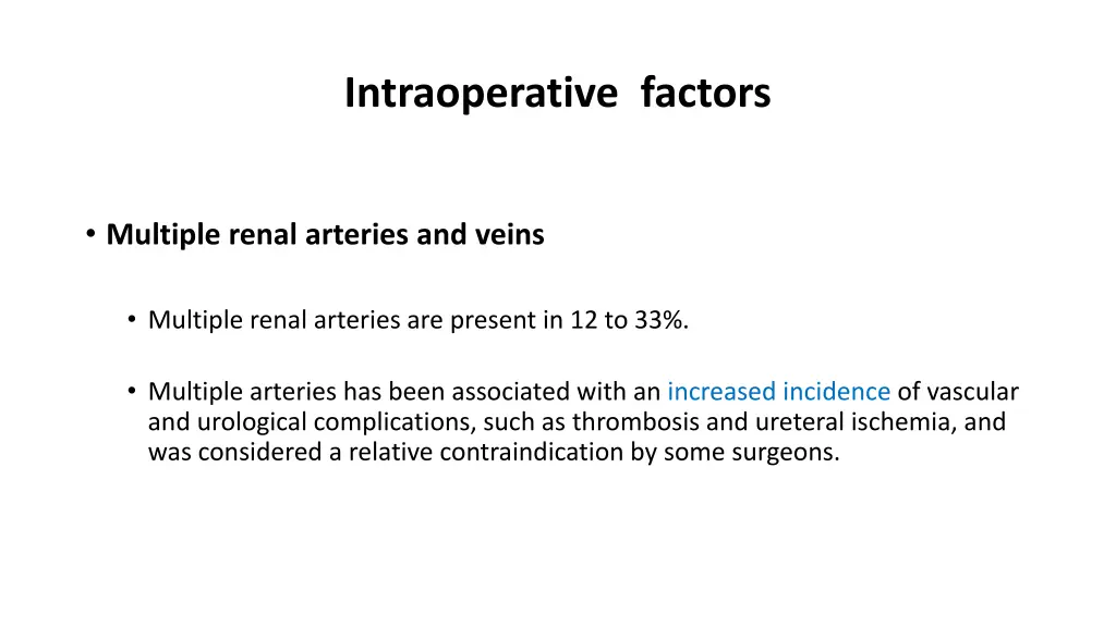 intraoperative factors 1