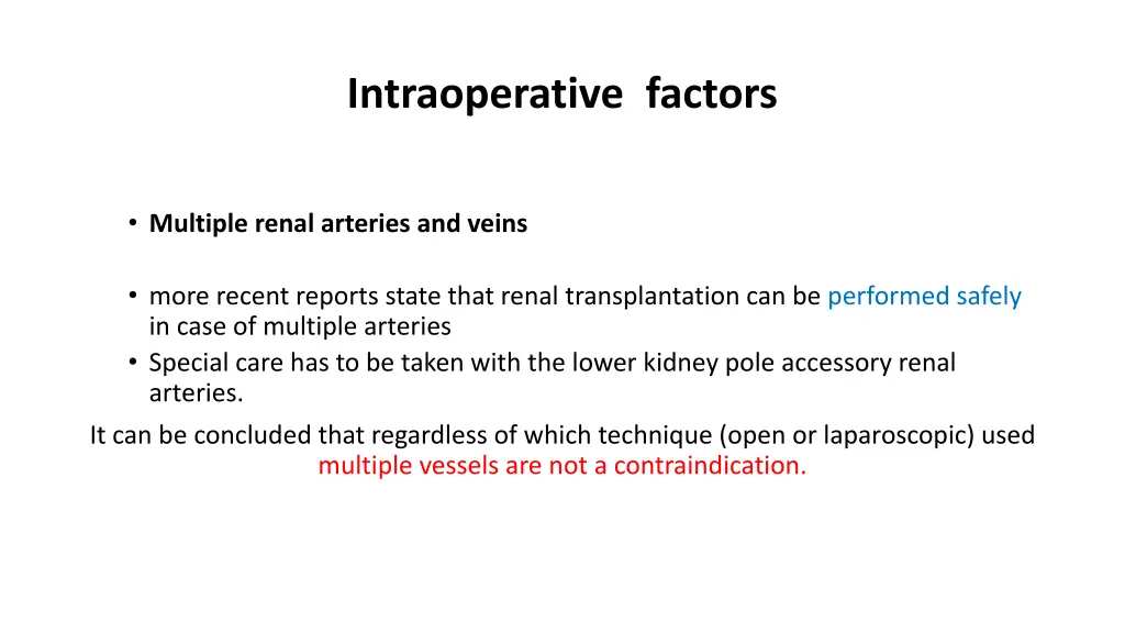 intraoperative factors 2