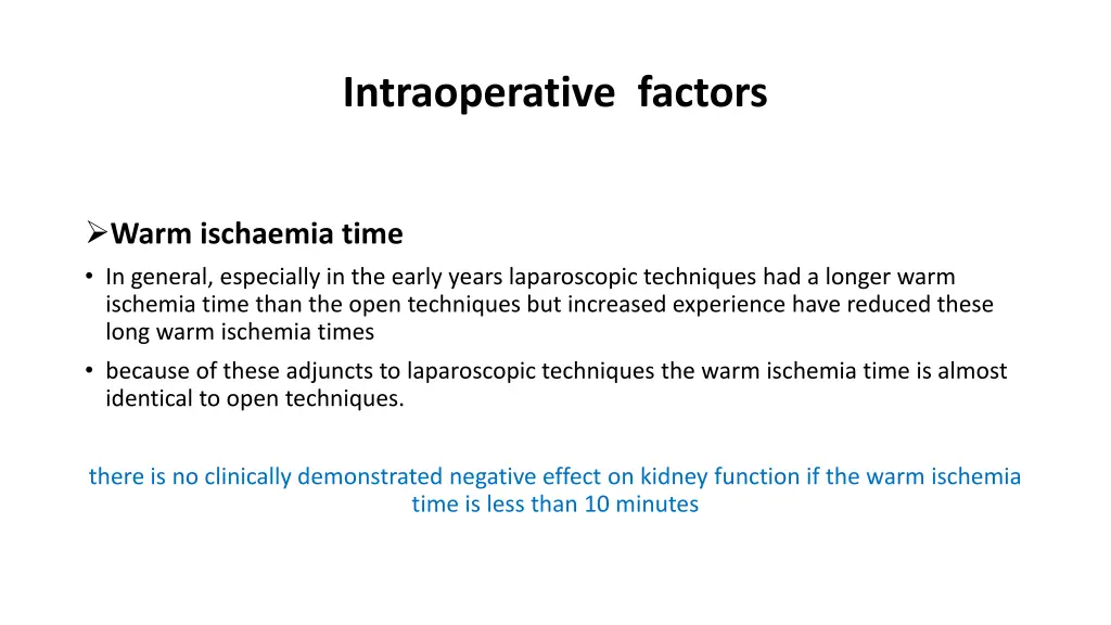 intraoperative factors 3