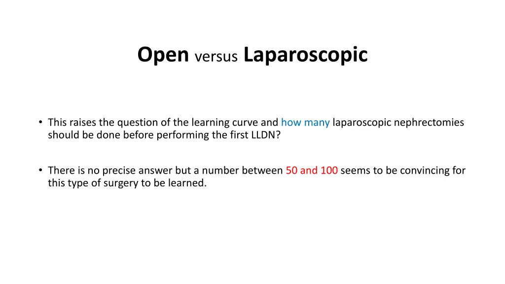 open versus laparoscopic 1