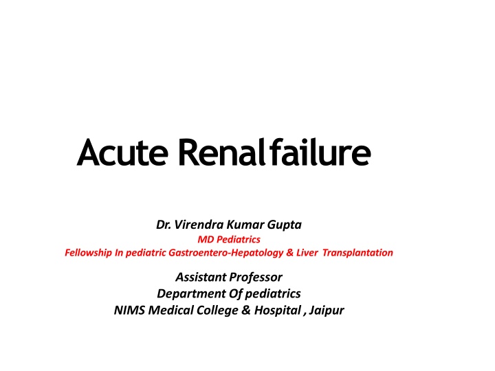 acute renal failure