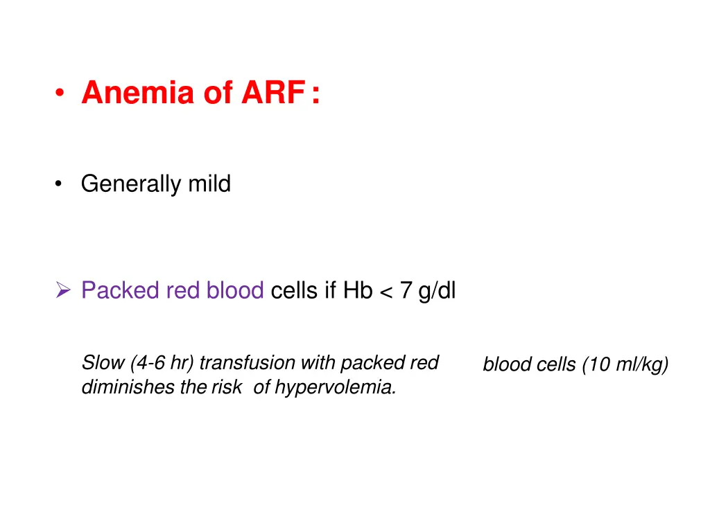 anemia of arf