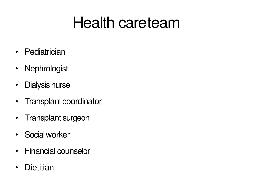 health care team