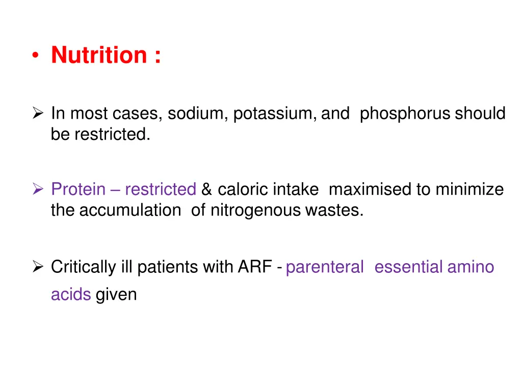nutrition