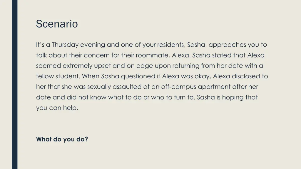 scenario