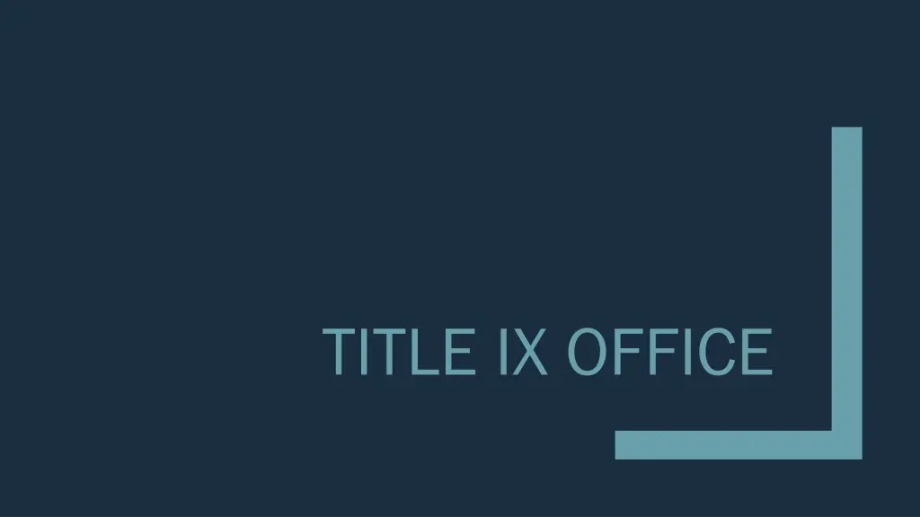 title ix office