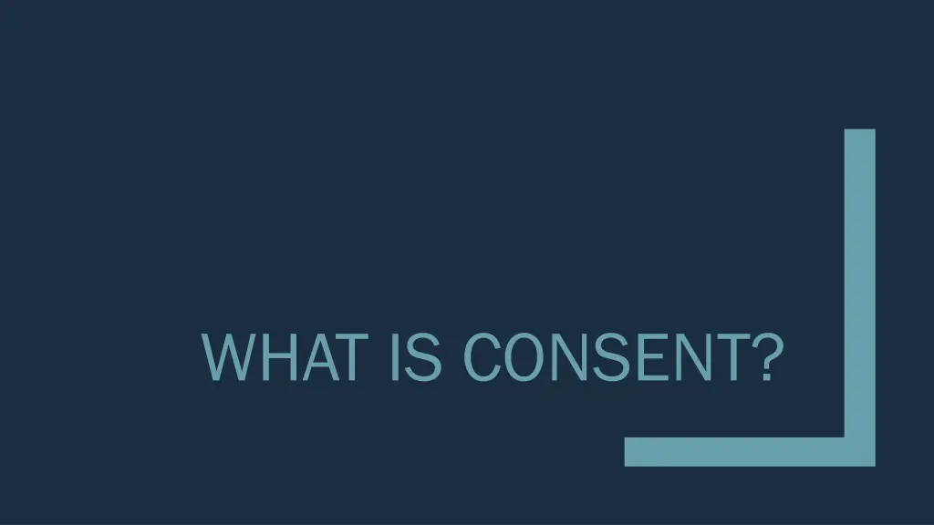 what is consent