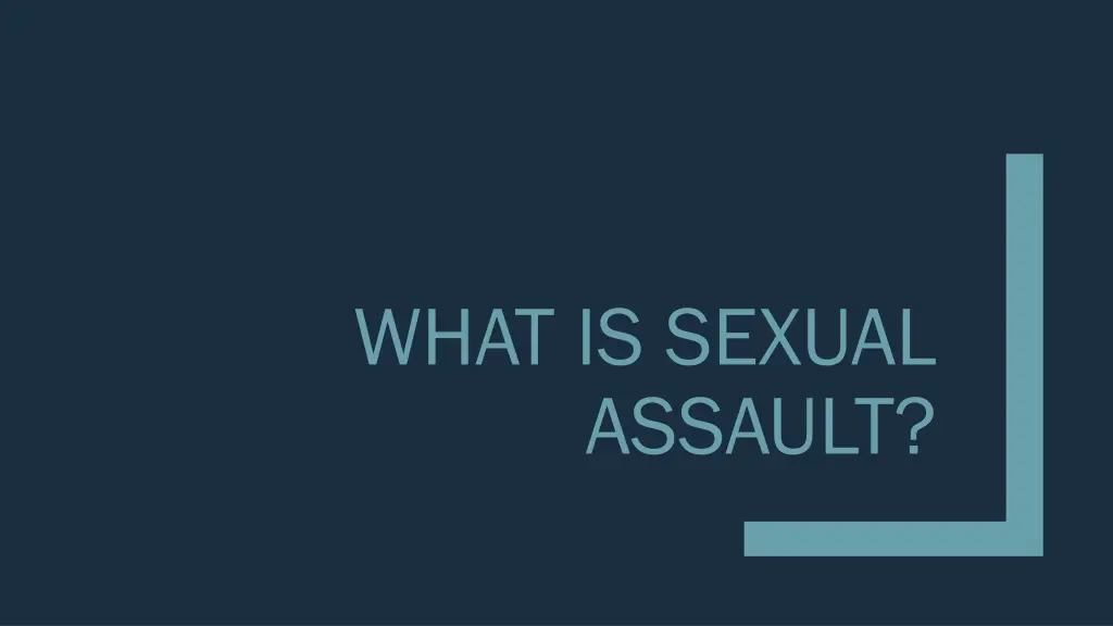 what is sexual assault