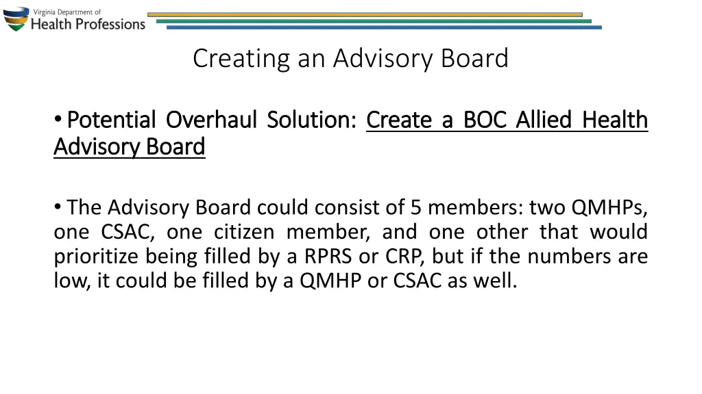 creating an advisory board 1
