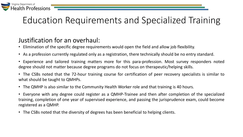 education requirements and specialized training 3