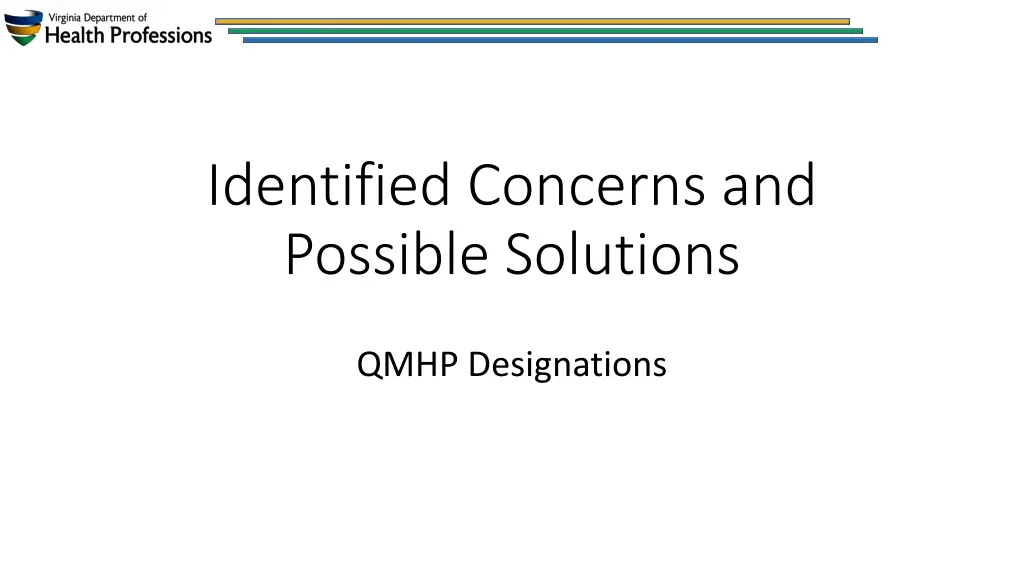 identified concerns and possible solutions 2