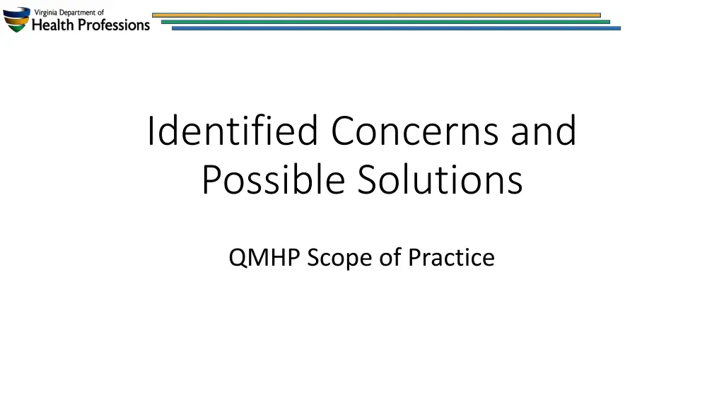 identified concerns and possible solutions 4