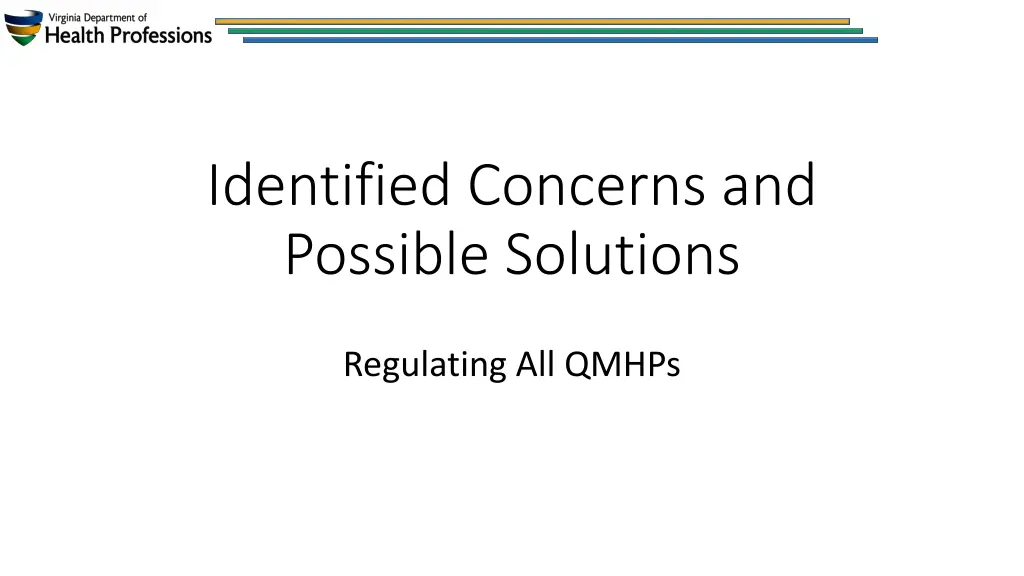 identified concerns and possible solutions 5