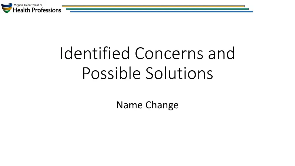 identified concerns and possible solutions 6