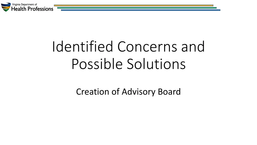 identified concerns and possible solutions 7