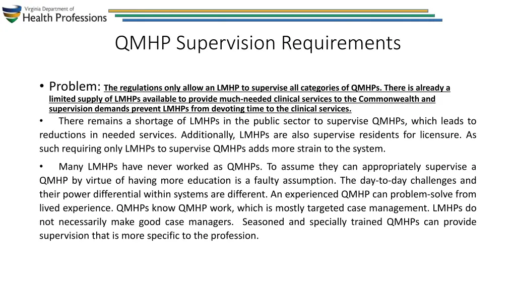 qmhp supervision requirements