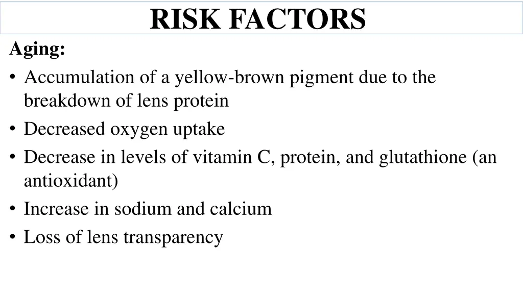 risk factors