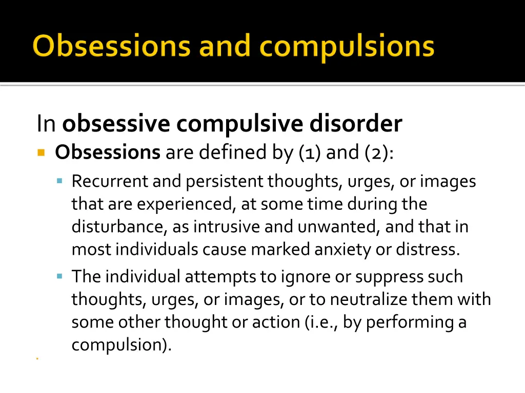 in obsessive compulsive disorder obsessions