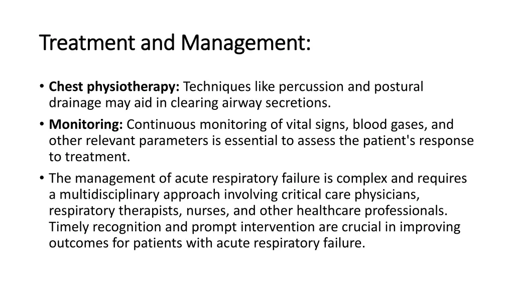 treatment and management treatment and management 1