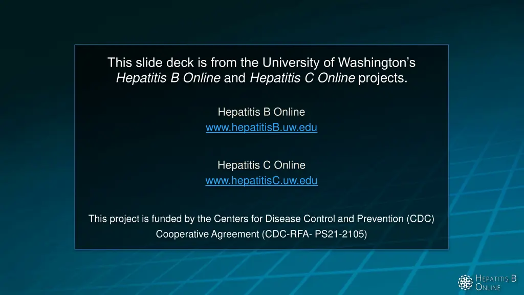 this slide deck is from the university