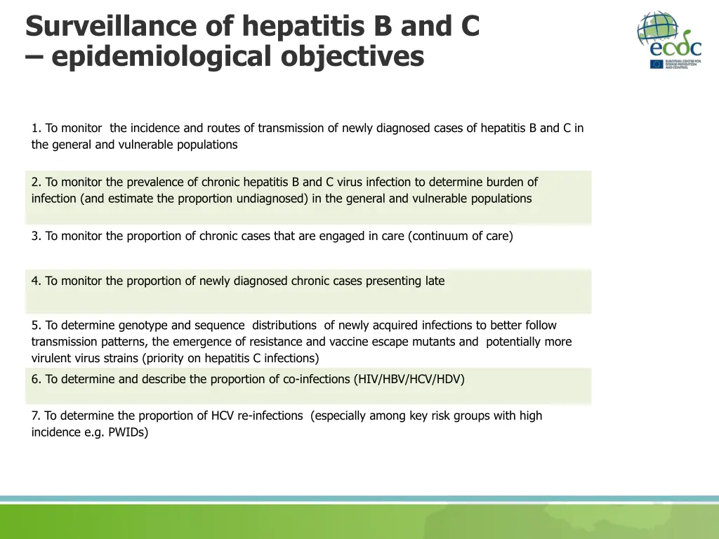 surveillance of hepatitis b and c epidemiological