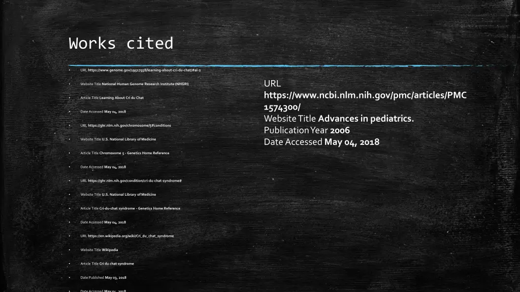 works cited