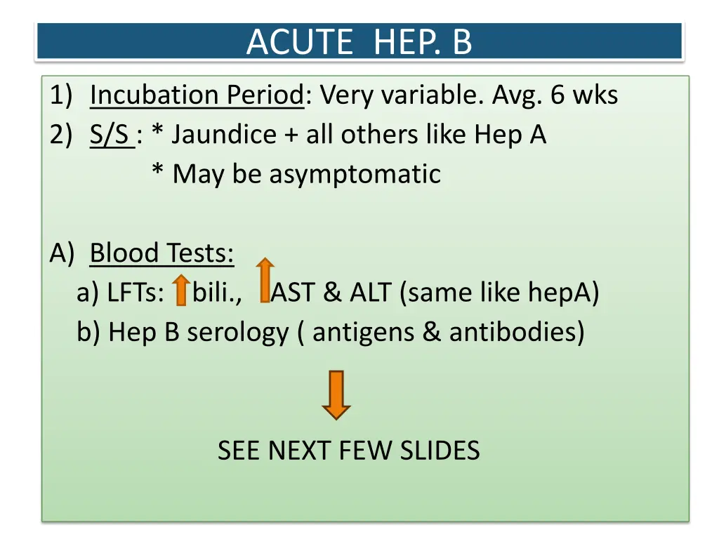 acute hep b