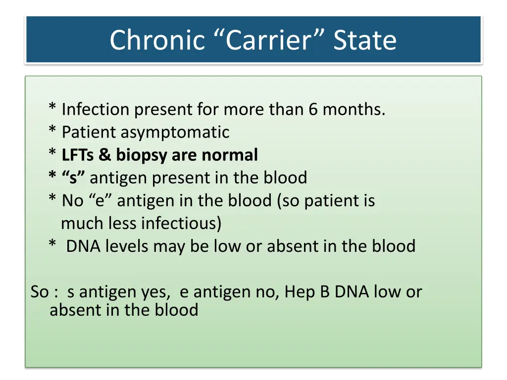 chronic carrier state