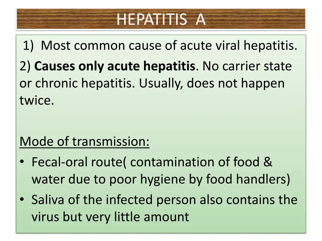 hepatitis a