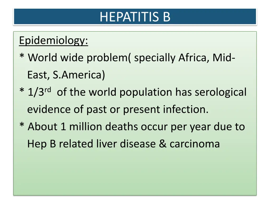 hepatitis b