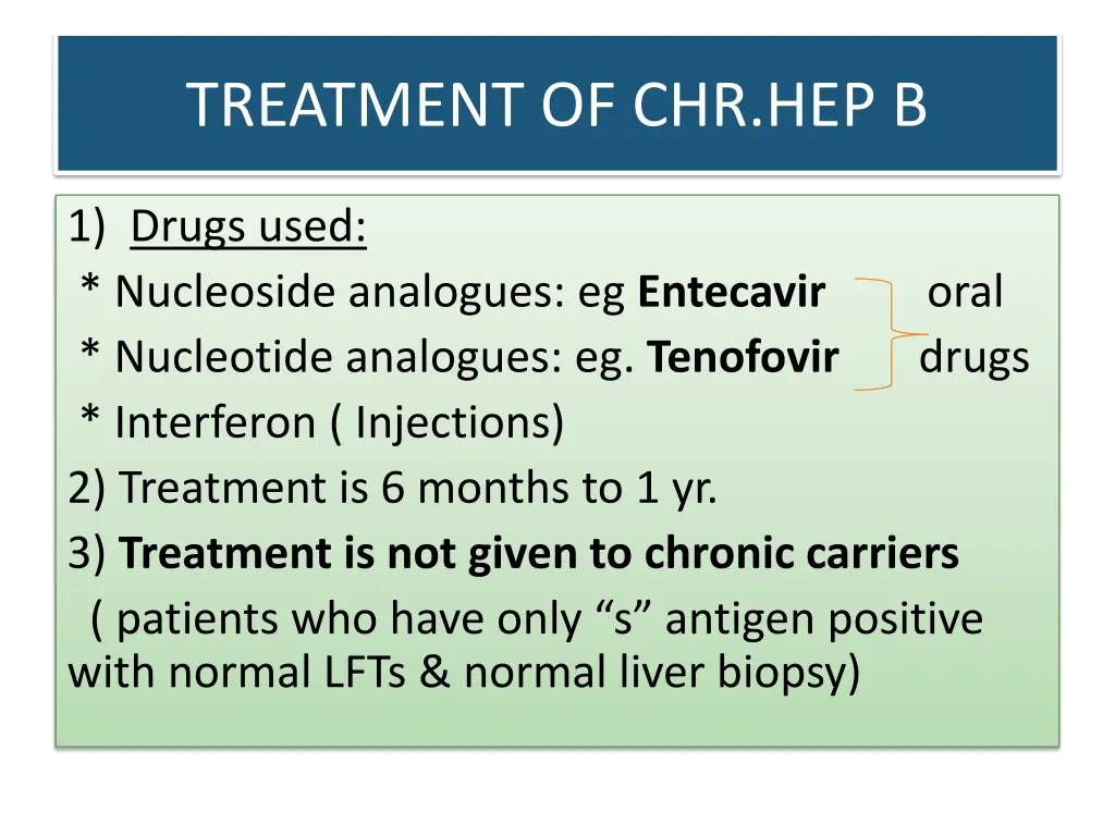 treatment of chr hep b 1