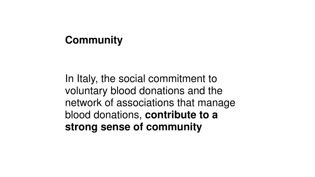 community