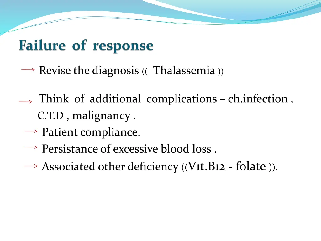 revise the diagnosis thalassemia