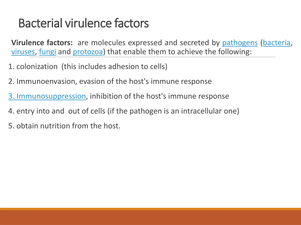 bacterial virulence factors bacterial virulence