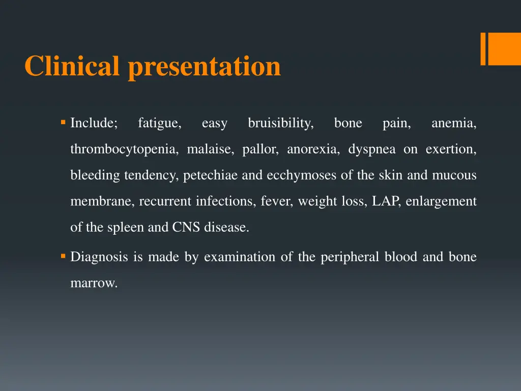 clinical presentation 2