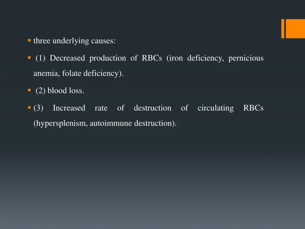 three underlying causes