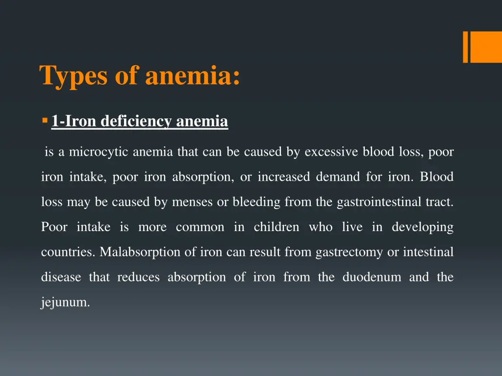 types of anemia