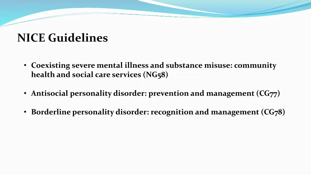 nice guidelines