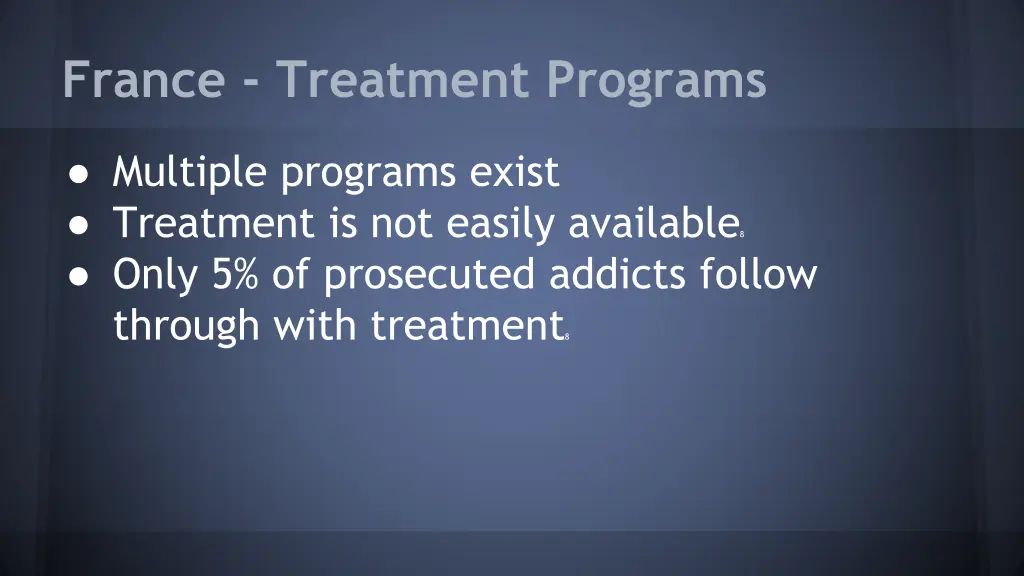 france treatment programs