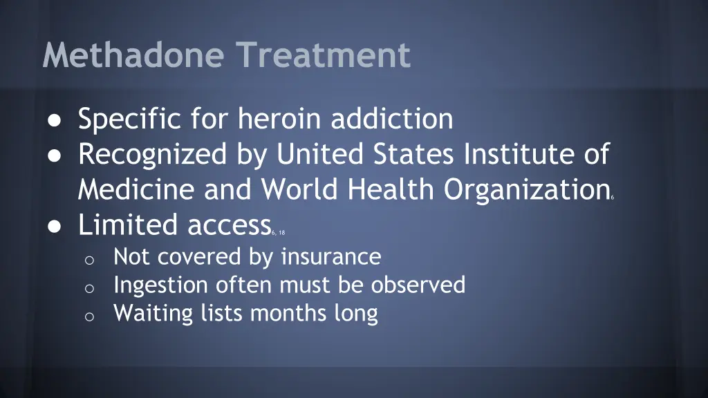 methadone treatment