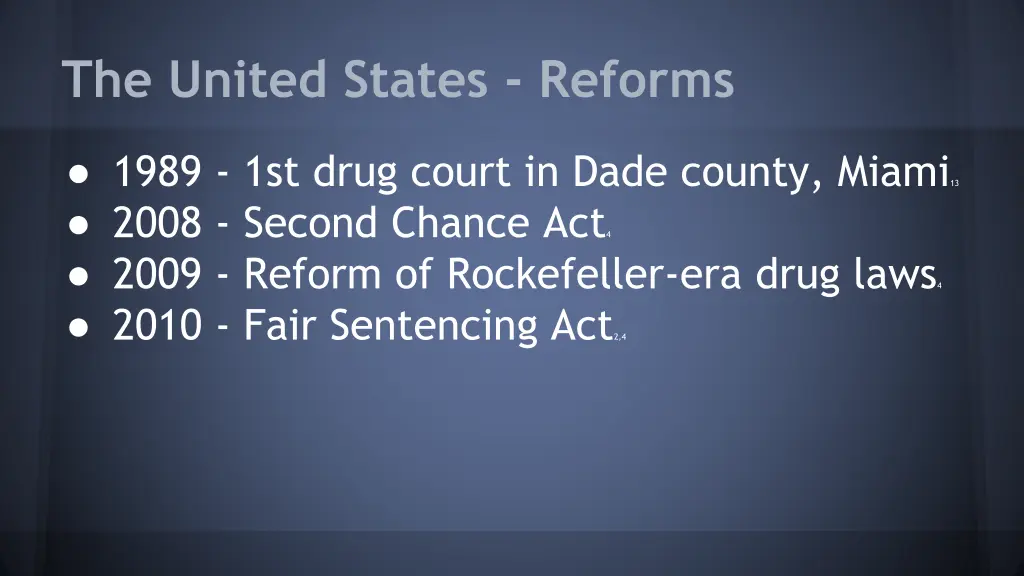 the united states reforms