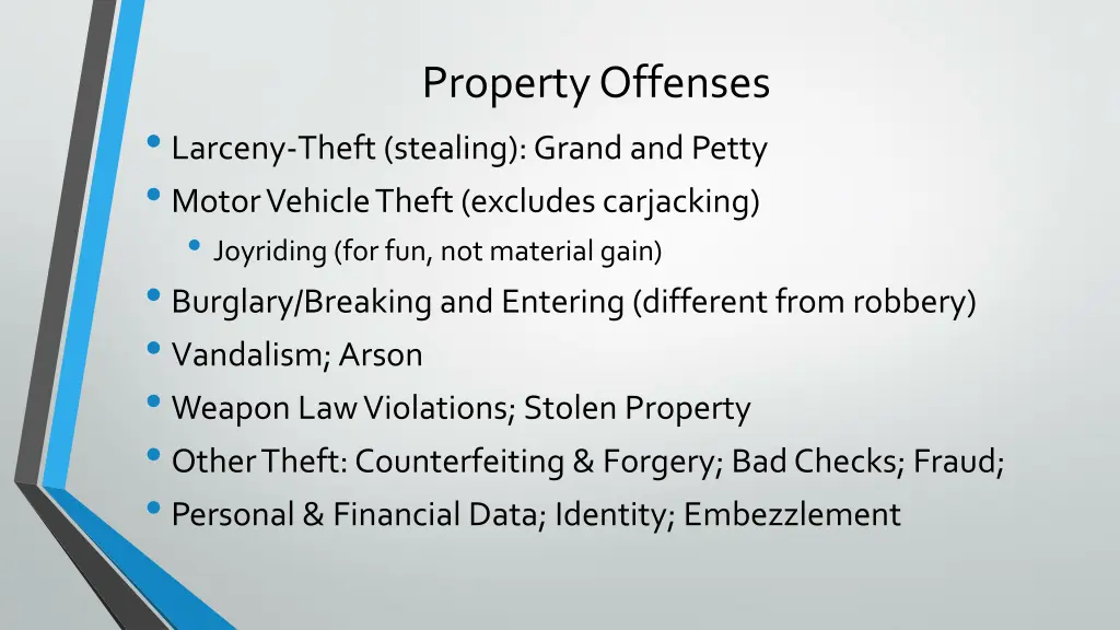 property offenses