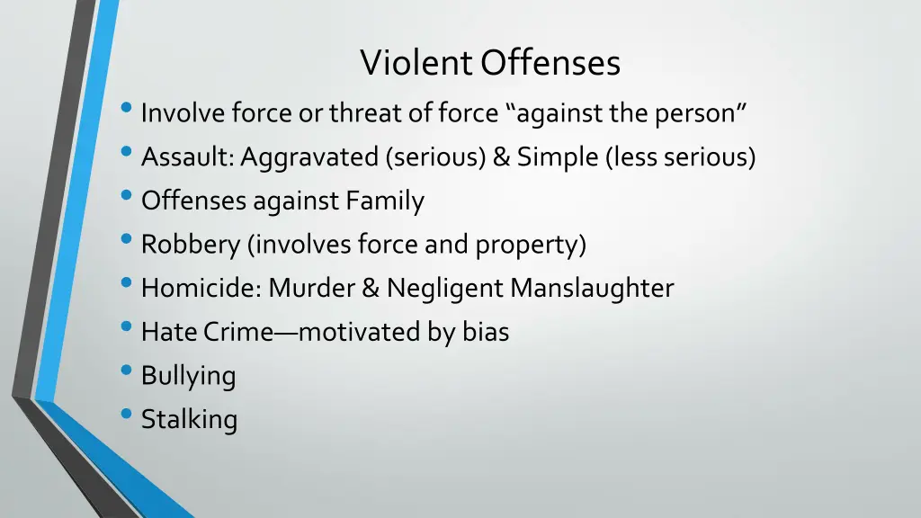 violent offenses