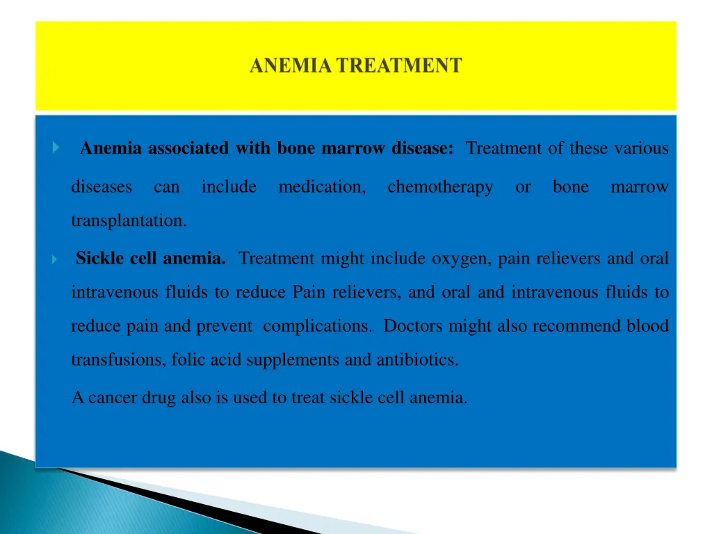anemia associated with bone marrow disease