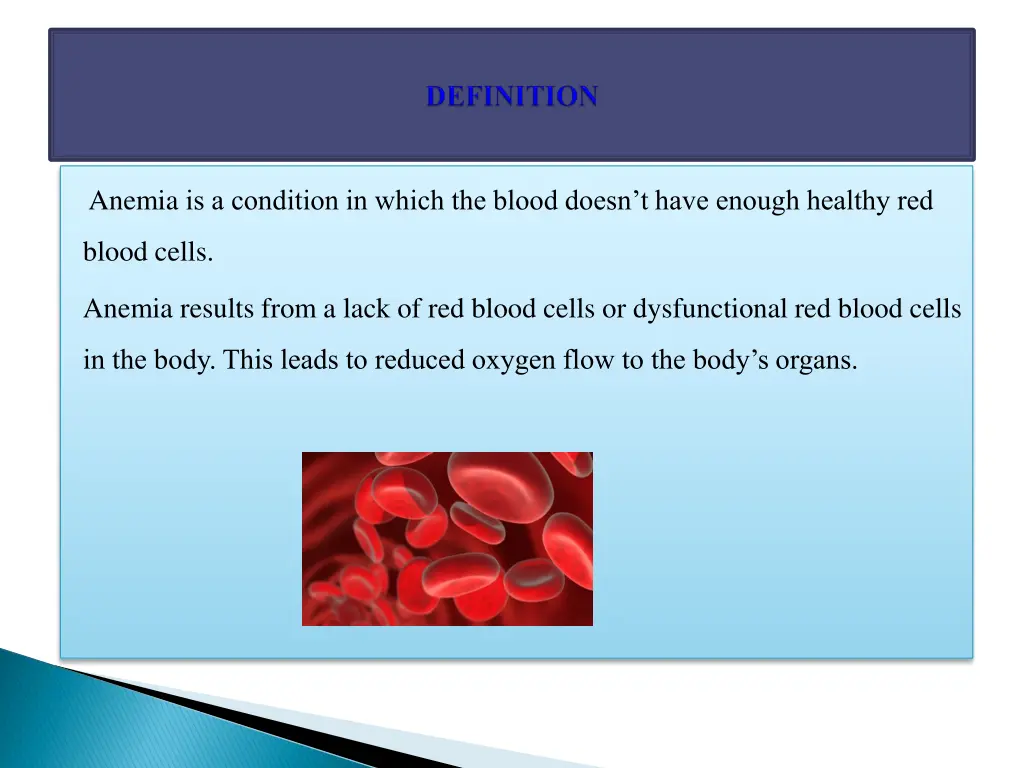 anemia is a condition in which the blood doesn