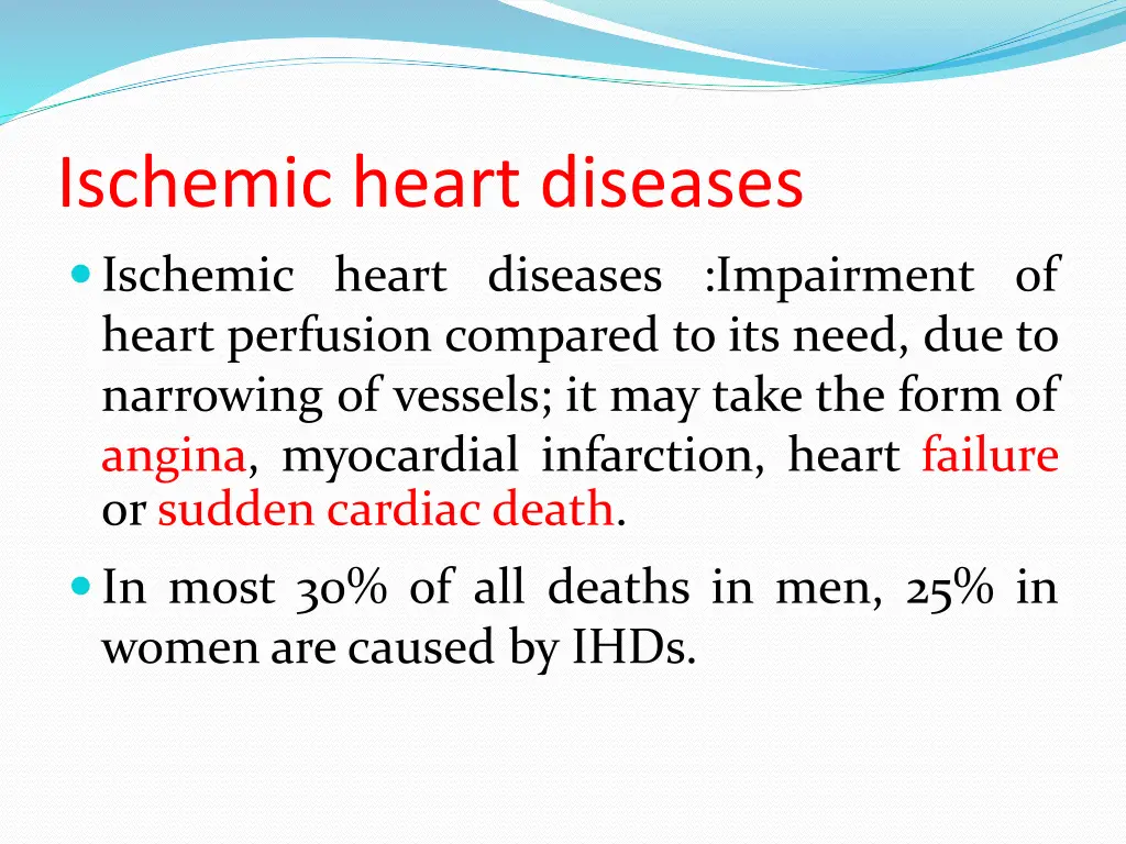 ischemic heart diseases