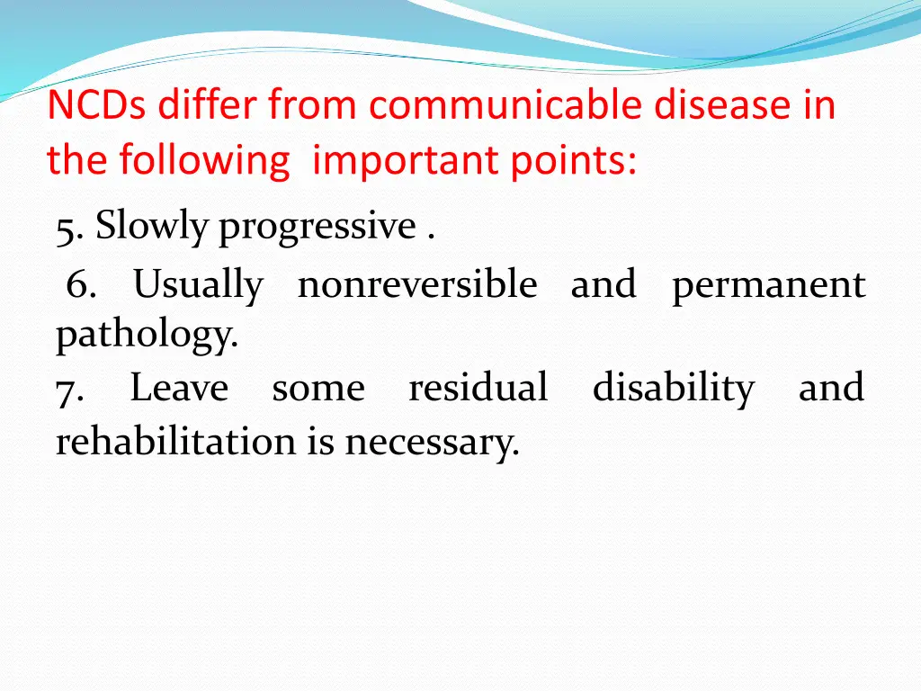 ncds differ from communicable disease